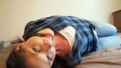 collegecaptures.com - Raven tied on bed thumbnail